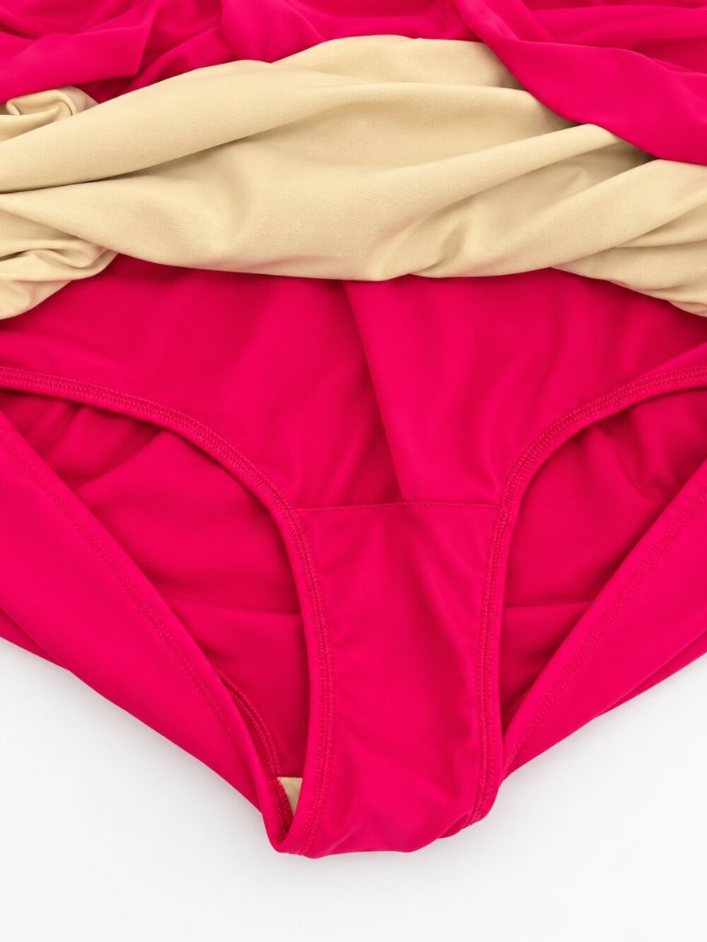 Swimsuits For All Size 24 Hot Pink Ruched One Piece Swimsuit NWOT Plus - Picture 7 of 8